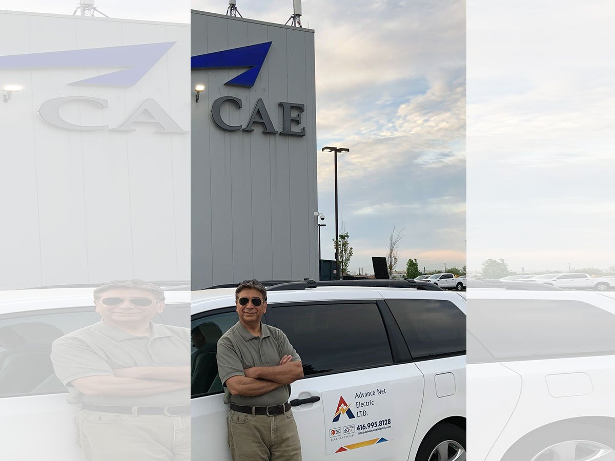 lighting-upgrade-CAE--aviation-training-entrance-toronto-gta-advance-net-electric