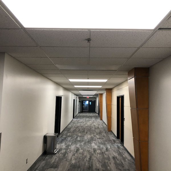 lighting-upgrade-CAE--aviation-training-main-corridor-after-toronto-gta-advance-net-electric